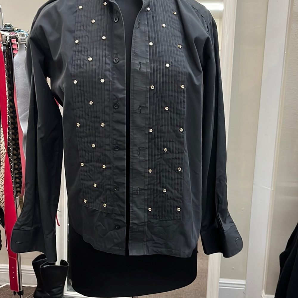 Black button up